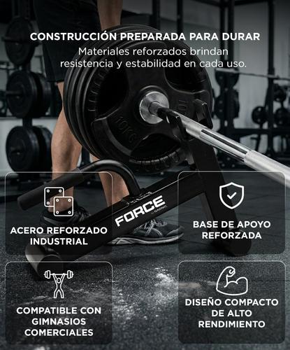Soporte Peso Muerto Force by Gadnic Barra Jack 400kg - 4