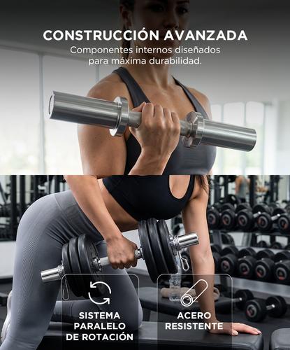 Mancuerna Olímpica GADNIC 5.6 Kg 50mm Acero Profesional Peso Ajustable - 3