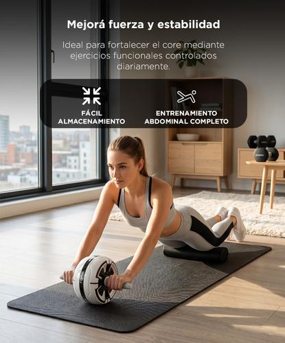 Rueda Abdominal Inteligente Force By Gadnic Rebote Automático Entrenamiento  - 4