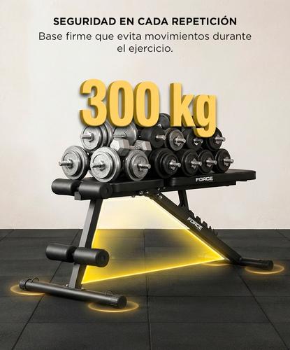 Banco De Gimnasio Force By Gadnic Respaldo Ajustable Multiangular Plegable - 3