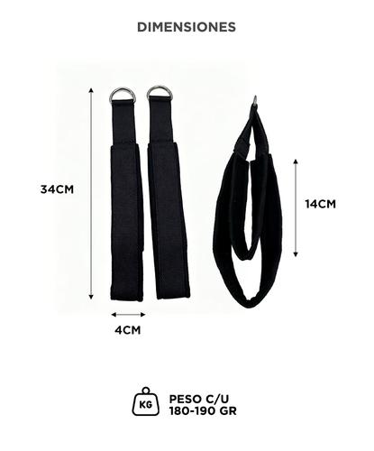 Correas Para Cama Pilates Force By Gadnic Doble Loop Poliéster - 5
