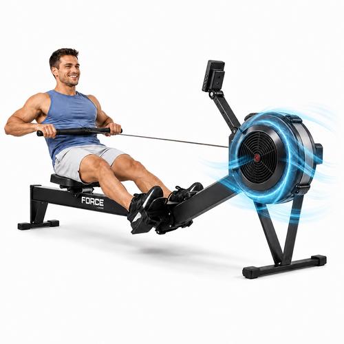 Máquina de Remo Force By Gadnic Resistencia Ajustable 200kg Fitness Entrenamiento - 0