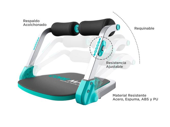 Máquina Para Abdominales Core Max 4 Niveles de Entrenamiento Plegable - 4