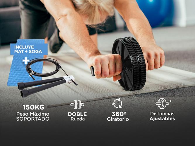 Rueda para Abdominales + Soga de Saltar FITNES05 - 1