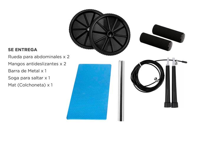 Rueda para Abdominales + Soga de Saltar FITNES05 - 6