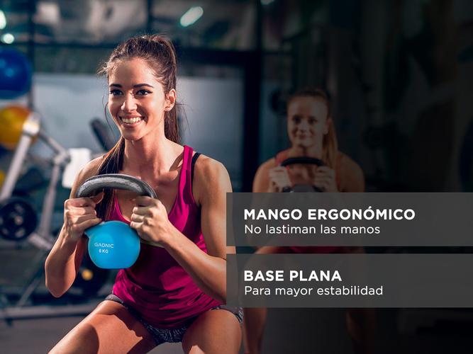  Pesa Rusa Kettlebell Gadnic 6KG Vinil Fitness - 2