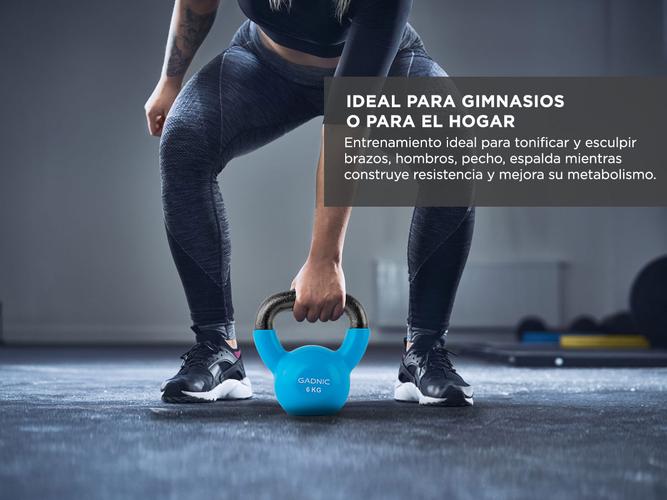  Pesa Rusa Kettlebell Gadnic 6KG Vinil Fitness - 3
