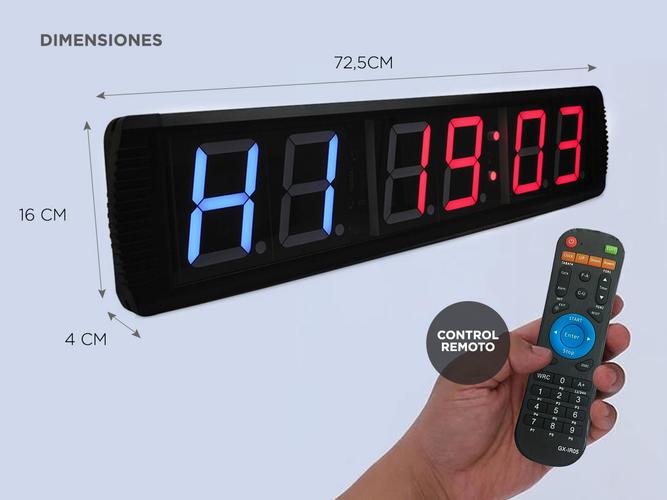 Reloj Timer Gadnic Deportivo Led 6 Digitos - 2