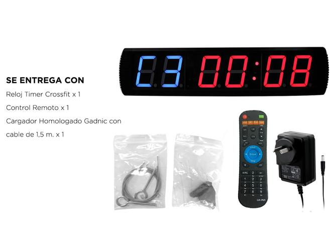 Reloj Timer Gadnic Deportivo Led 6 Digitos - 5