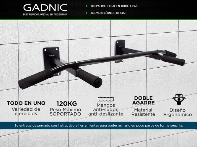 Barra Dominadas Gadnic de Pared Agarres de Alto Impacto Hasta 120kg - 1