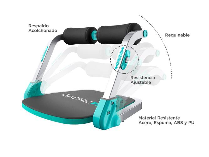 Máquina Para Abdominales Gadnic Fit F137 Quema Calorías Tonifica 4 Niveles - 4