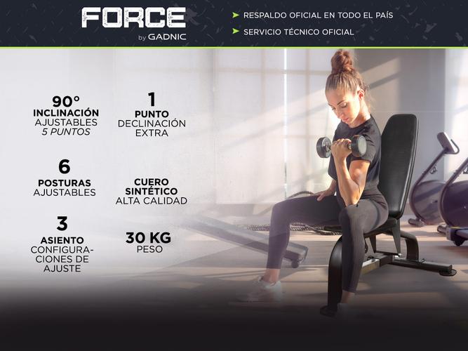 Banco De Ejercicios Regulable Gadnic Multiangular Gym  - 1