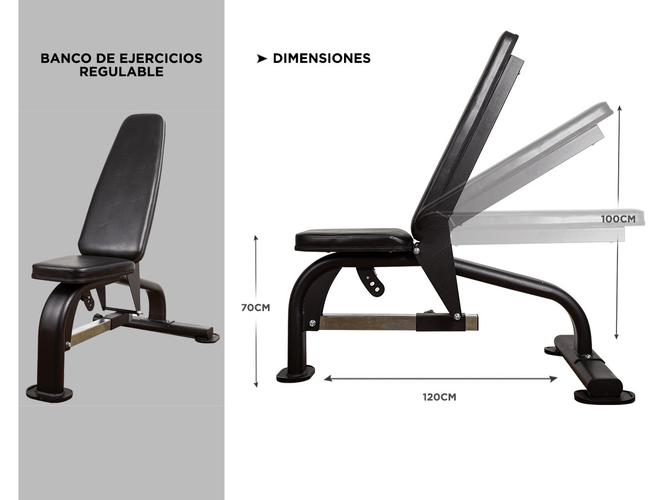Banco De Ejercicios Regulable Gadnic Multiangular Gym  - 5