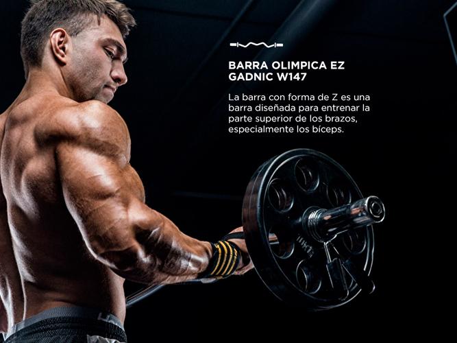 Barra Olimpica Ez Gadnic W147 C/Topes - 3