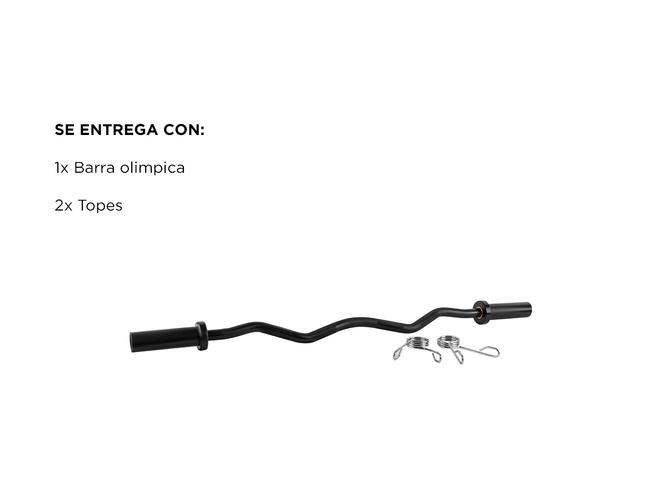 Barra Olimpica Ez Gadnic W147 C/Topes - 6