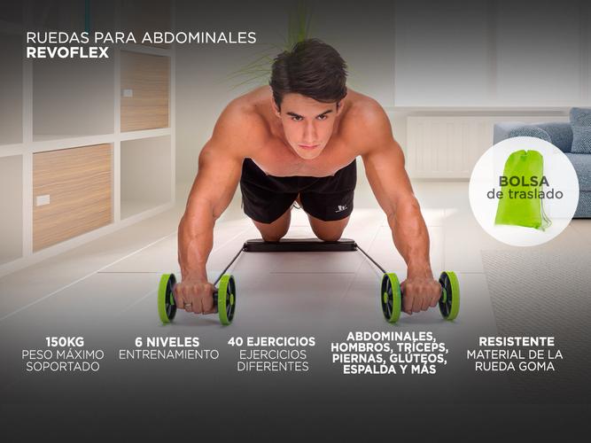 Ruedas para Abdominales REVOFLEX FITNES15 - 1