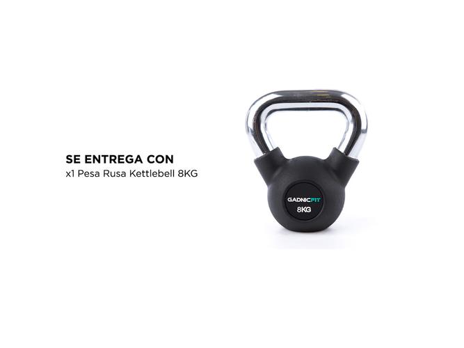  Pesa Rusa Kettlebell Gadnic 8KG Fitness - 5