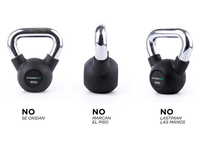 Pesa Rusa Kettlebell Gadnic 10KG Fitness - 4