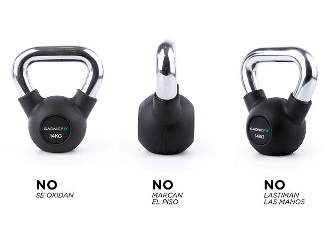 Pesa Rusa Kettlebell Gadnic 14KG Fitness - 4