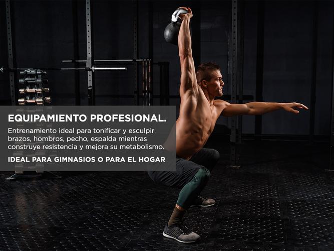 Pesa Rusa Kettlebell Gadnic 16KG Fitness Usado - 3