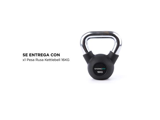 Pesa Rusa Kettlebell Gadnic 16KG Fitness - 5