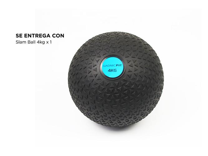 Slam Ball Gadnic 4kg Sin Pique Fitness - 5