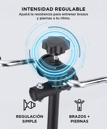 Bicicleta Fija Gadnic F-3050 Resistencia Ajustable Piernas y Brazos Rehabilitación y Cardio - 2