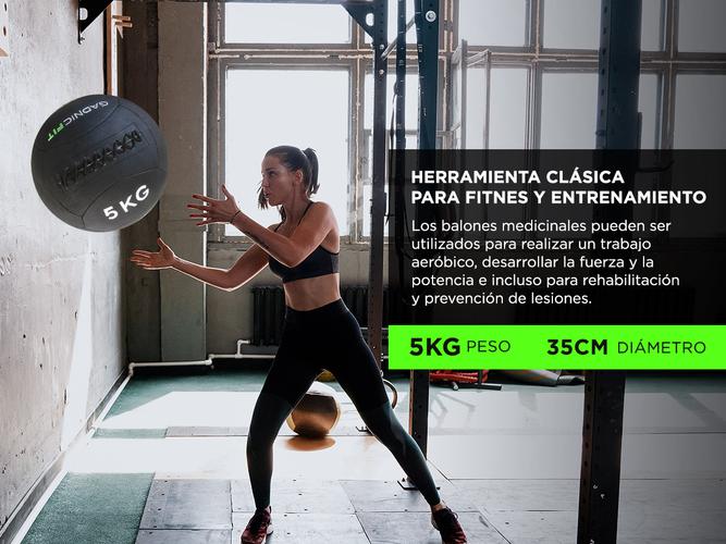 Medicine Ball Wall Ball Gadnic 5kg Crossfit Pique - 2