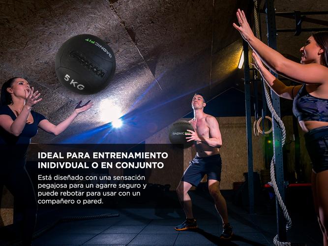 Medicine Ball Wall Ball Gadnic 5kg Crossfit Pique - 3