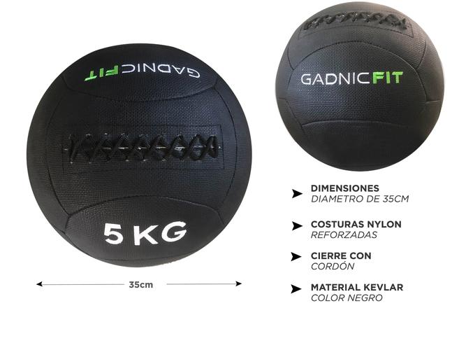 Medicine Ball Wall Ball Gadnic 5kg Crossfit Pique - 4