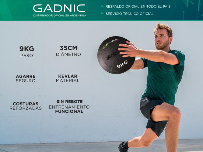 Medicine Ball Wall Ball Gadnic 9kg Crossfit Pique - 1