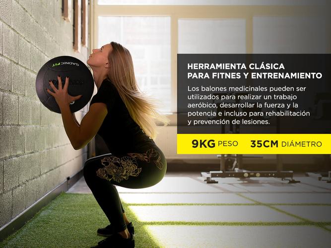 Medicine Ball Wall Ball Gadnic 9kg Crossfit Pique - 2
