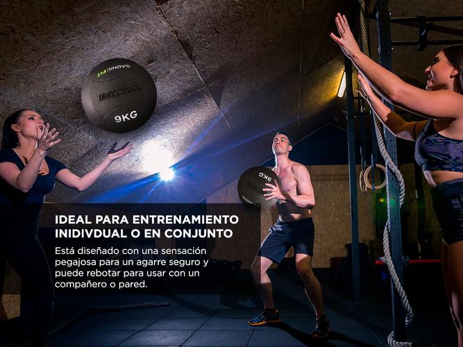 Medicine Ball Wall Ball Gadnic 9kg Crossfit Pique - 3