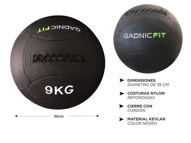 Medicine Ball Wall Ball Gadnic 9kg Crossfit Pique - 4