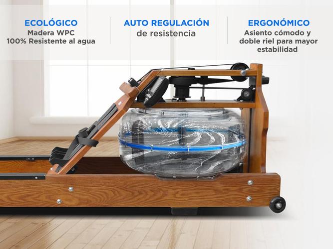 Maquina Simulador Remo Gadnic Fit WR66 Agua Profesional - 2