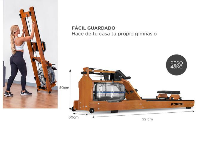 Maquina Simulador Remo Gadnic Fit WR66 Agua Profesional - 5