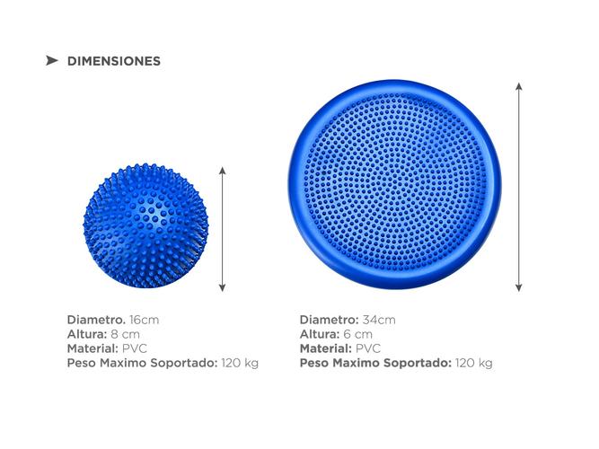 Kit De Entrenamiento Funcional Gadnic Disco + 4 Mini Bosu - 5