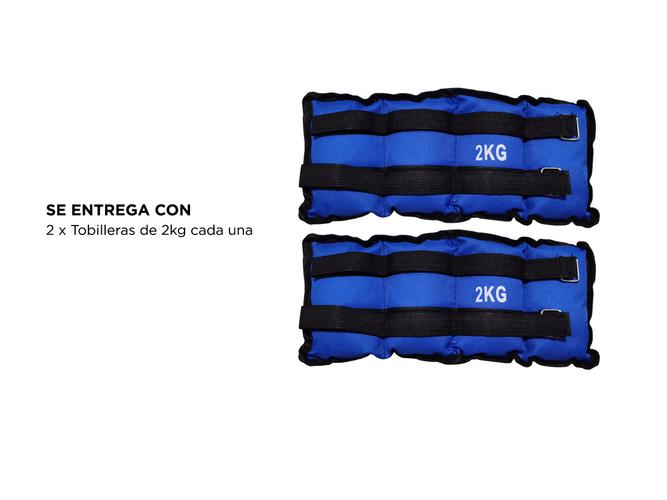 Tobilleras con Peso Gadnic Kit x 2 de 2kg c/u Reforzadas con Abrojo - 5