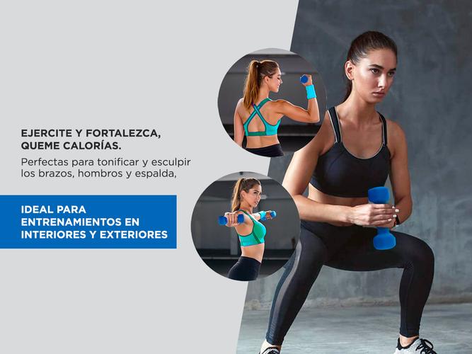 Mancuerna Pesa de 3 Kg Gadnic F2083K Recubierta  - 2