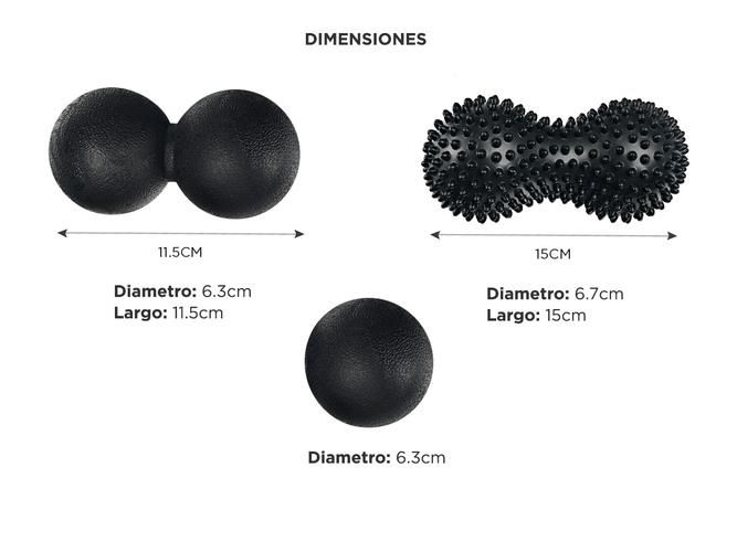 Kit de Entrenamiento Gadnic Rolo Yoga + Doble Bola + Bola Pie + Doble Bola Con Picos - 5