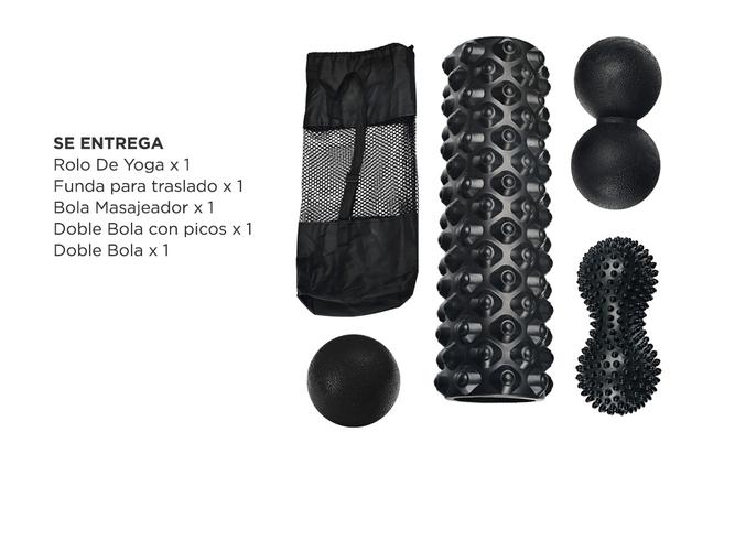 Kit de Entrenamiento Gadnic Rolo Yoga + Doble Bola + Bola Pie + Doble Bola Con Picos - 6