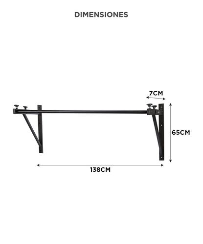 Barra de Dominadas Force By Gadnic Crossfit Pull Up Reforzada Outlet - 4