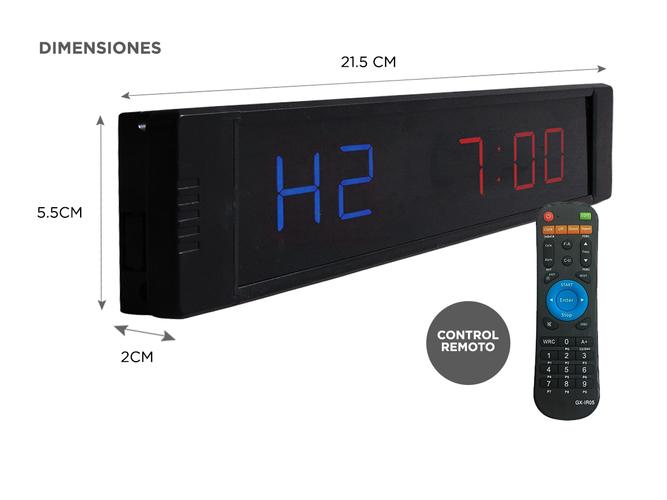 Reloj Timer Gadnic Crossfit Led 6 Digitos 1 - 4