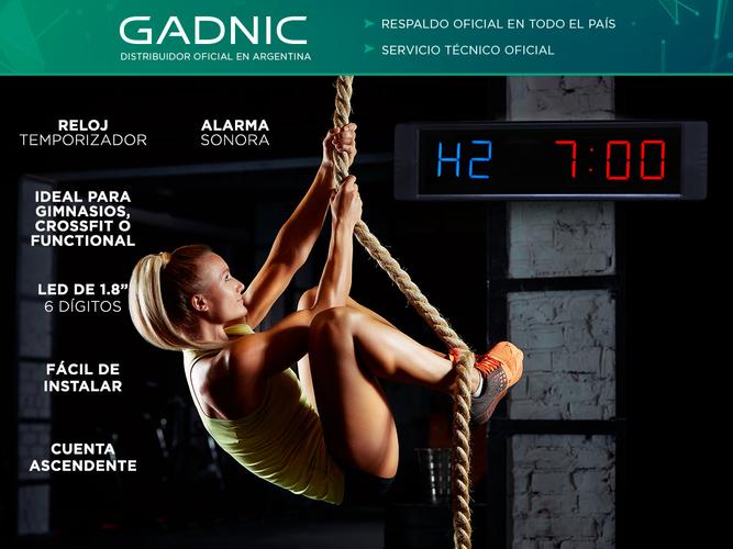 Reloj Timer Gadnic Crossfit Led 6 Digitos 1.8 - 1