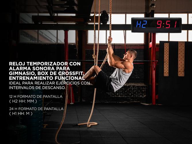 Reloj Timer Gadnic Crossfit Led 6 Digitos 1.8 - 2