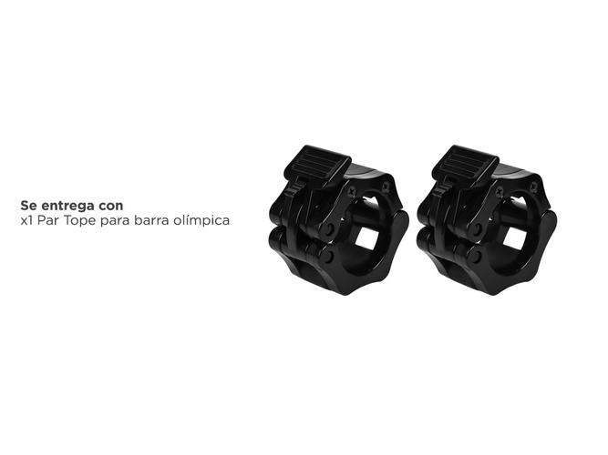 Par Tope Olímpico FORCE Collar Plastico Barra Topes  - 5