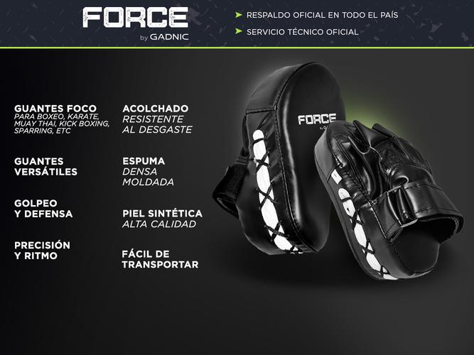 Guantes Foco Boxeo Gadnic Manoplas Curvo Profesional  - 1