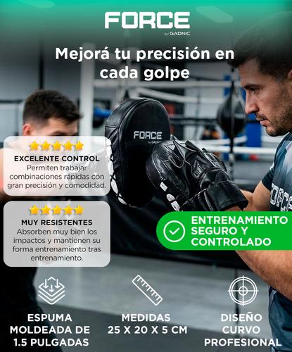 Guantes Foco Boxeo Gadnic Manoplas Curvo Profesional  - 1