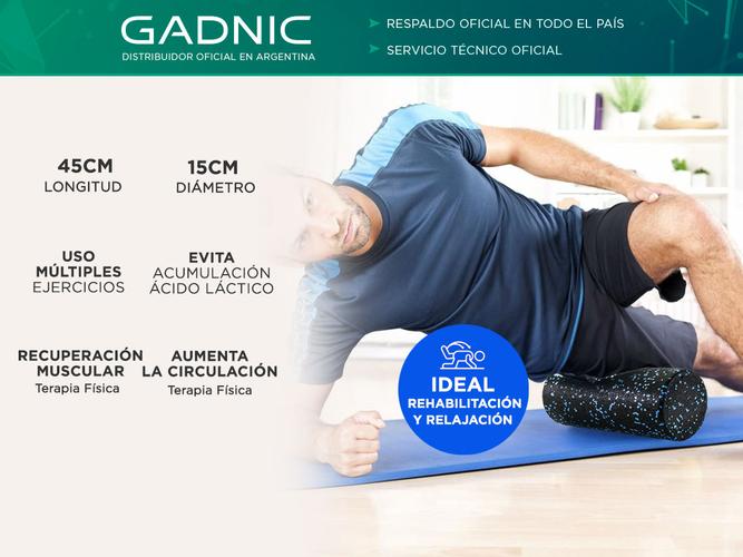 Rodillo Foam Yoga Pilates Recuperación 45 cm GADNIC - 1