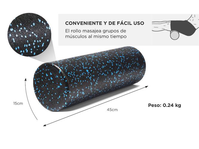 Rodillo Foam Yoga Pilates Recuperación 45 cm GADNIC - 3